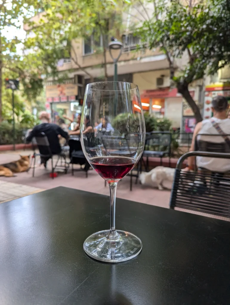 Wine glass tour Athens