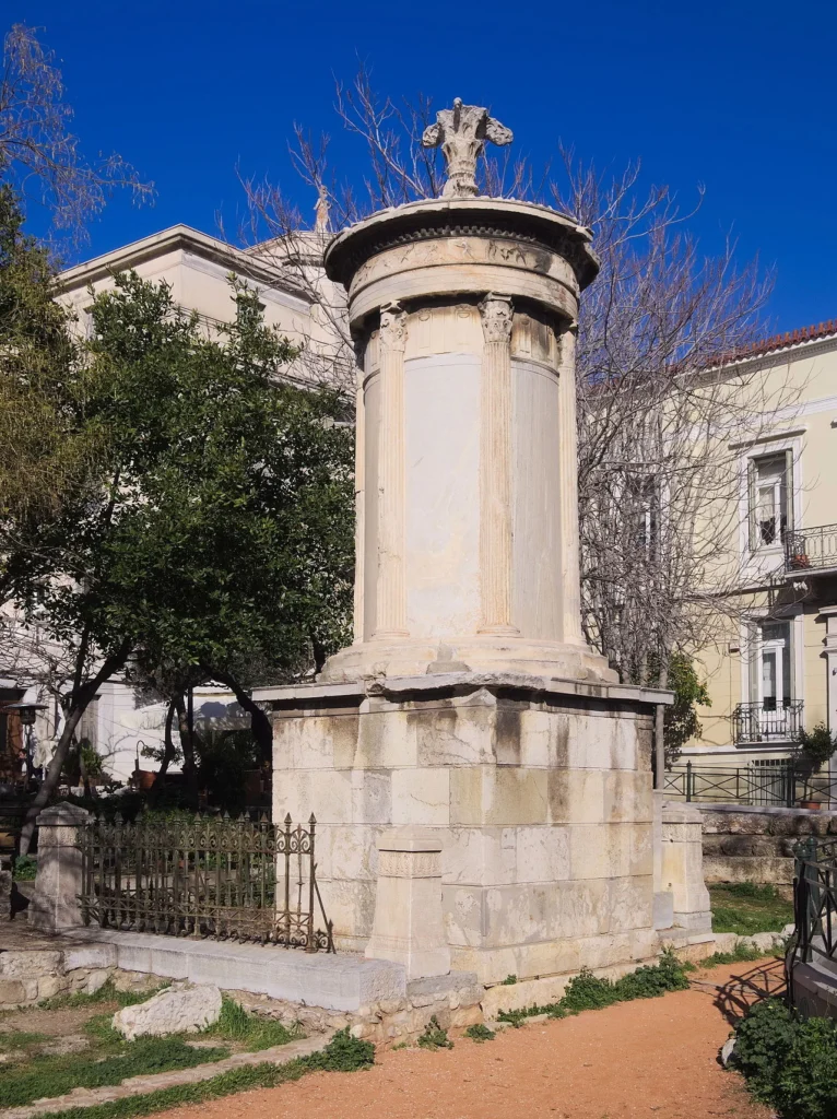 The Choragic Monument of Lysicrates near the Acropolis of Athens