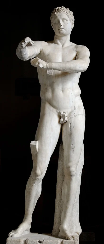 Statue of Apoxyomenos (mass-produced or museum view)